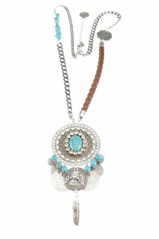 Fiona Turquoise Crystal Necklace was £120.00 is now £60.00