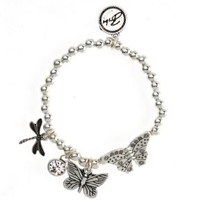 The Bibi Bijoux Gisella Crystal & Butterfly charm bracelet. Was £59.00, is now £29.50 a BeDazzled Jewellery