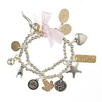 The Bibi Bijoux Delilah 2 Row Mixed Charm Bracelet. Was £99.00, is now £49.50 at BeDazzled Jewellery.